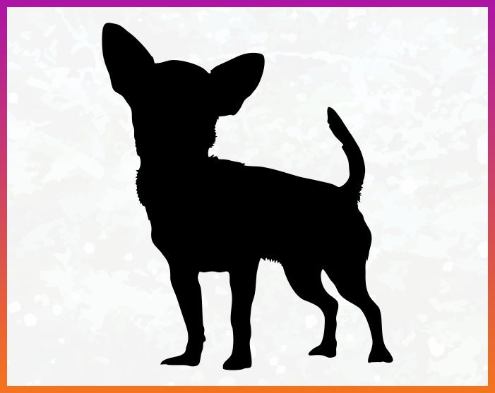 Chihuahua SVG Chihuahua silhouette svg File Vector Iron On | Etsy