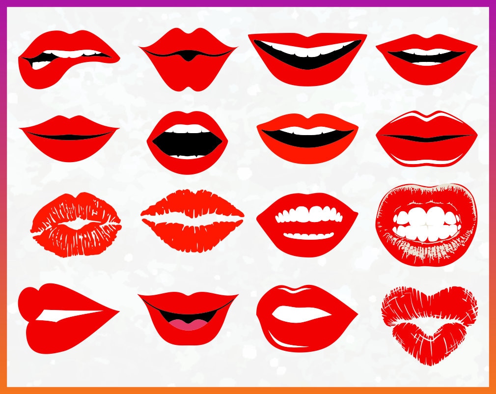 Download Mouth Dripping Lips SVG Biting Lips Cowboy Lips svg Woman Lips | Etsy
