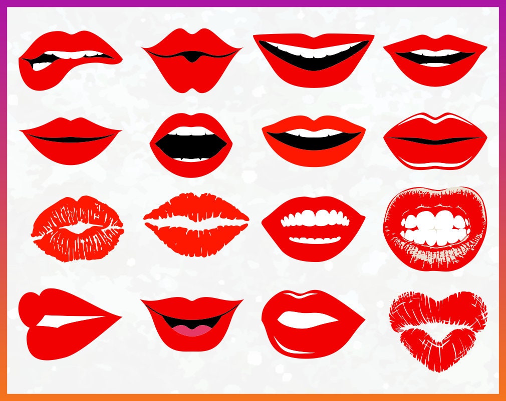 Download Mouth Dripping Lips SVG Biting Lips Cowboy Lips svg Woman Lips | Etsy