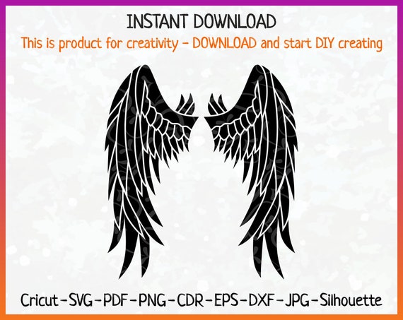 Download Angel Wing SVG File Wing SVG Angel Wing SVG Angels Wings ...