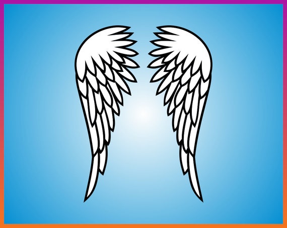 Download Wings SVG Angels Wings Cut File Wings Download Angels | Etsy
