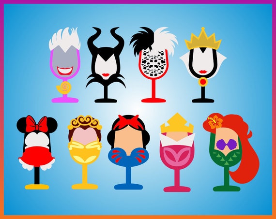 Download Disney Funny Wine Glass Svg Villains Disney Sayings ...