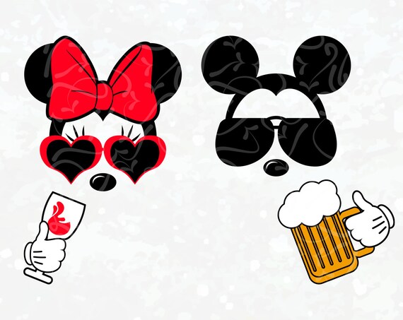 Download Disney Wine SVG Disney Beer svg Mickey Mouse Drinking Iron ...