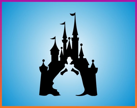 Download Princess Cinderella SVG Cinderella Castle Silhouette | Etsy