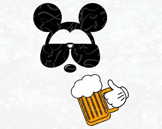 Download Disney Wine SVG Disney Beer svg Mickey Mouse Drinking Iron ...
