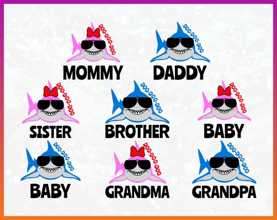 Free Free 133 Shark Family Svg SVG PNG EPS DXF File