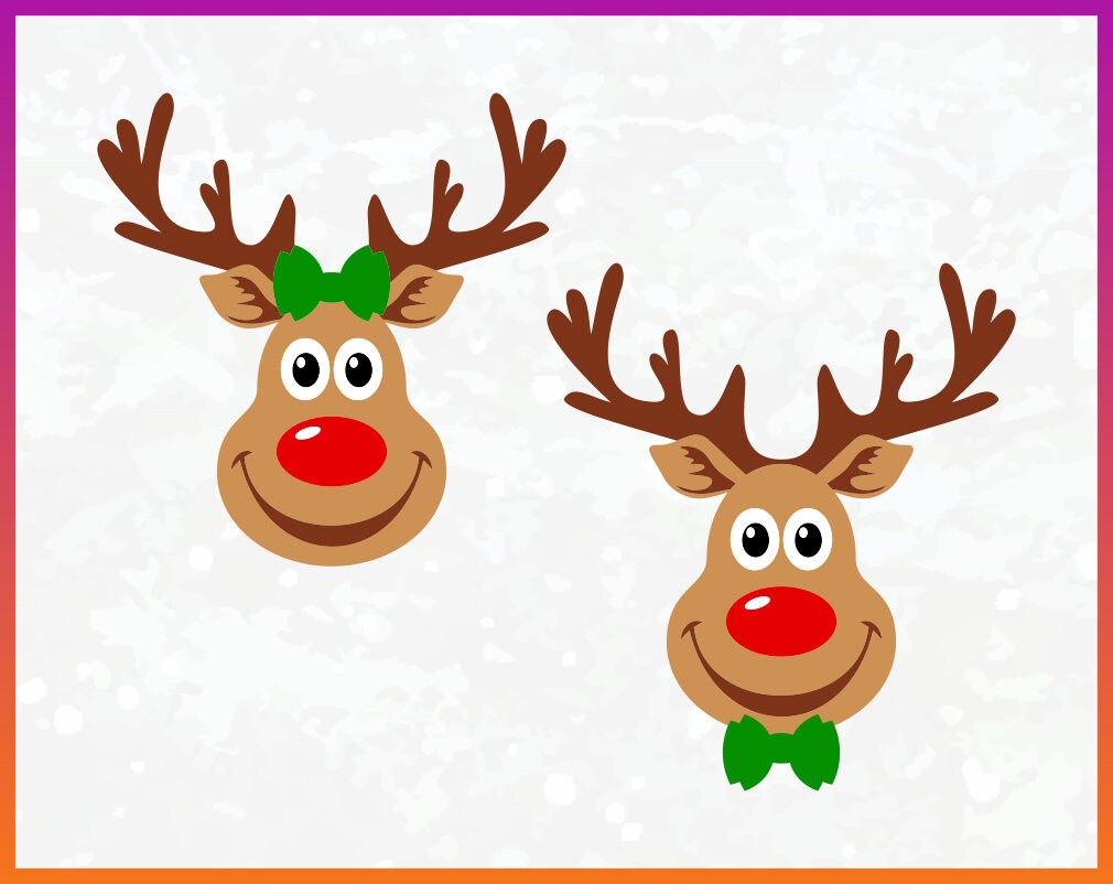 Download Red Nosed Reindeer SVG reindeer rudolph svg clipart ...