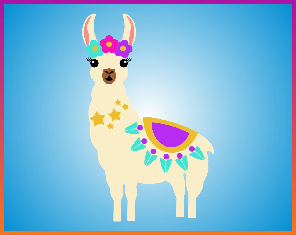 Download Llama svg Cute Lama Svg Alpaca Svg Printing Digital ...