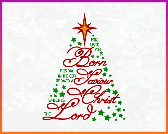 Christmas Bible Verse SVG Luke 211 KJV a Saviour which is  Etsy