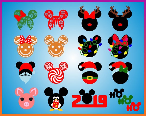 Download Disney Christmas Mickey SVG Minnie Svg Claus Silhouette ...