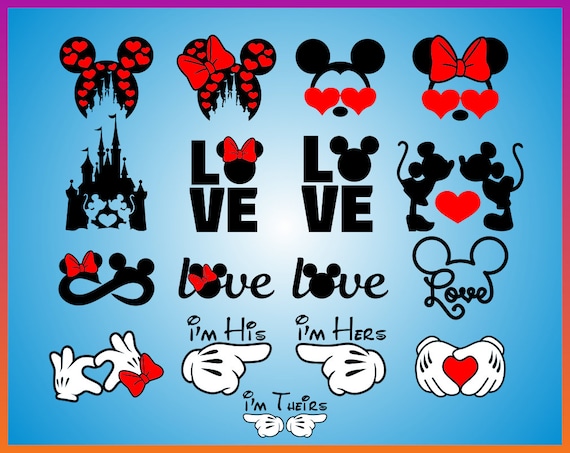 Download Disney Valentines day svg Disney Love Svg Mickey Minnie ...