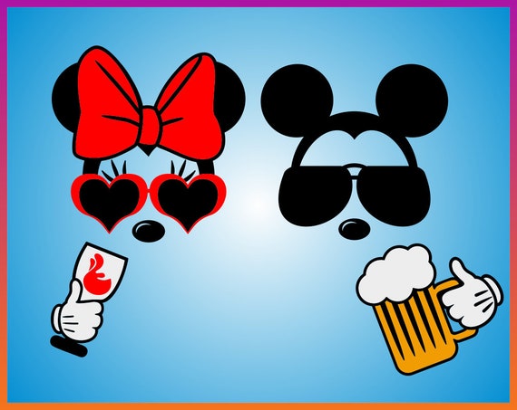 Download Disney Wine SVG Disney Beer svg Mickey Mouse Drinking Iron ...