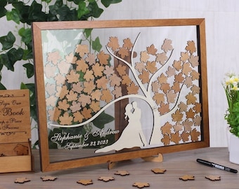 Wedding Guest Book Alternative, Rustic Fall Wedding Drop Box, Wedding Decor, Personalized Guest Book