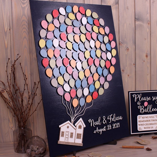 Alternative Wedding Guest Book up House Etsy