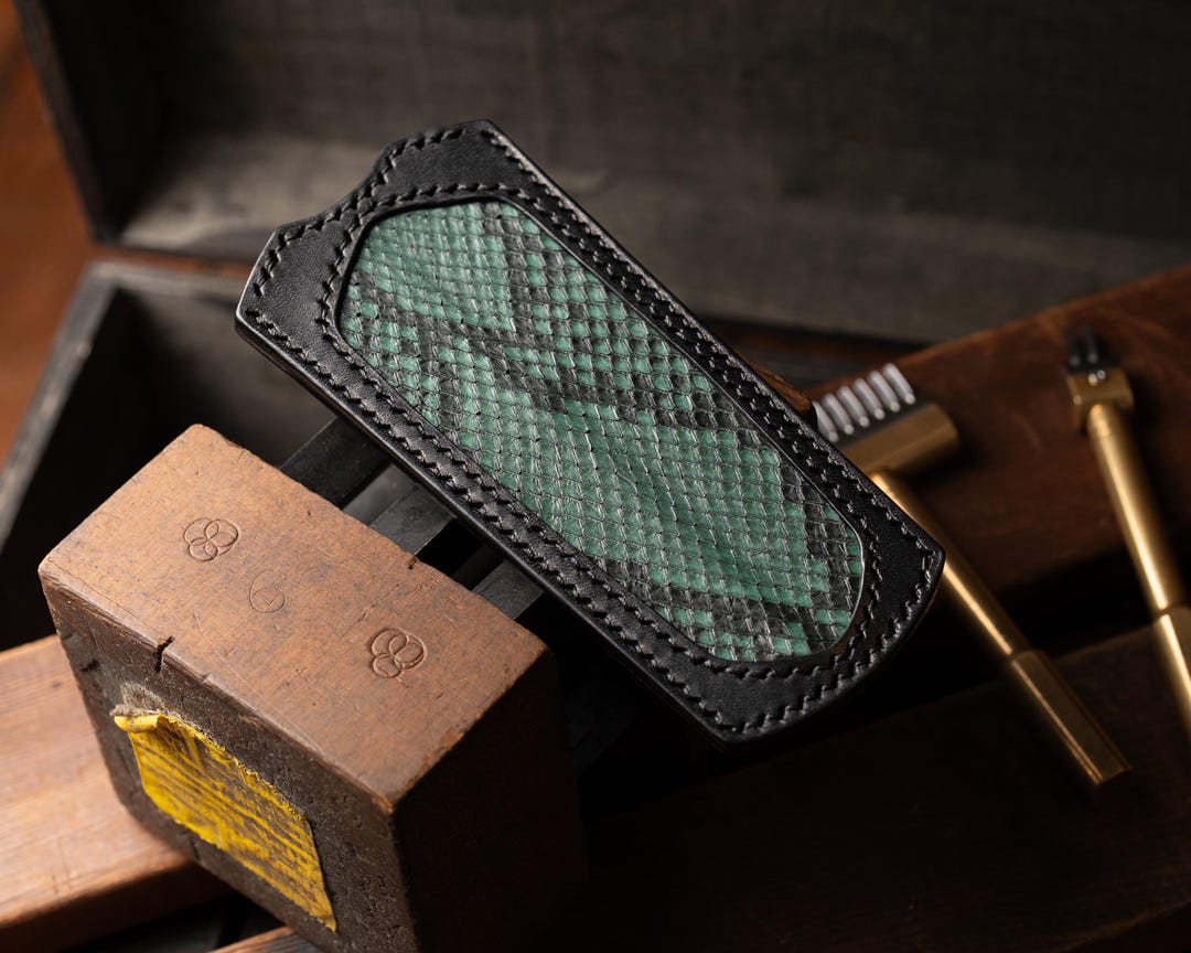 Python Skin Balisong Sheath With Pocket Ulticlip - Etsy