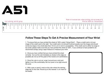 Hatch bracelet sizer