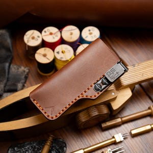 PICK YOUR COLOR leather Bali burrito/balisong sheath *Please read description before placing order*