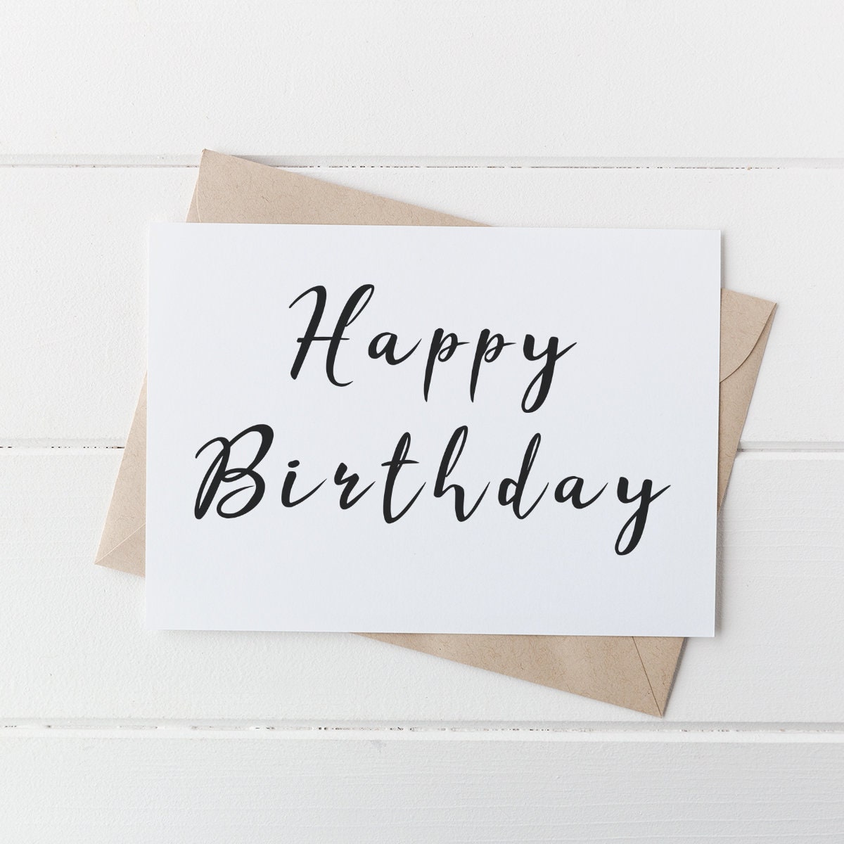 minimal birthday card printable card downloadable greeting etsy