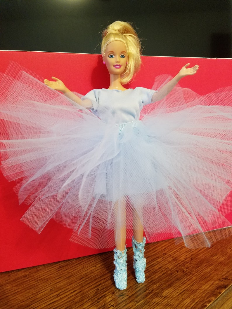 Barbie Doll Tutu Outfit/ with Bodysuit and matching Booties/ Etsy
