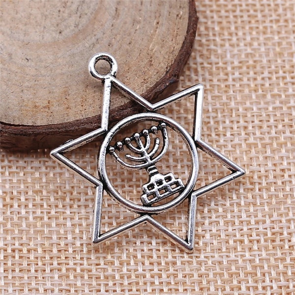 Star of David/Menorah Pendant