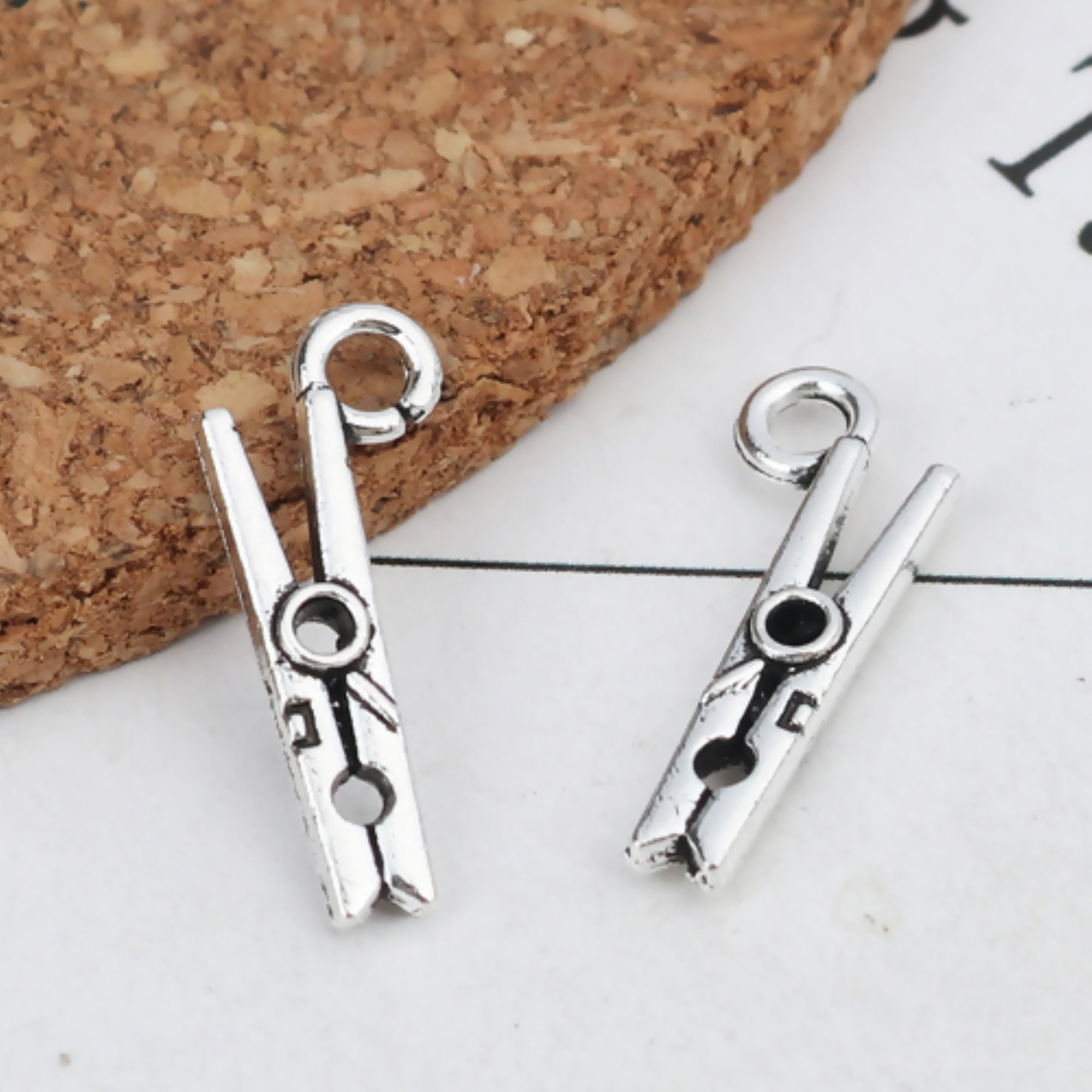 Funky Mini Clothespin Earrings – Novelty Joke Gag Gift For Cleaning & Laundry Lovers