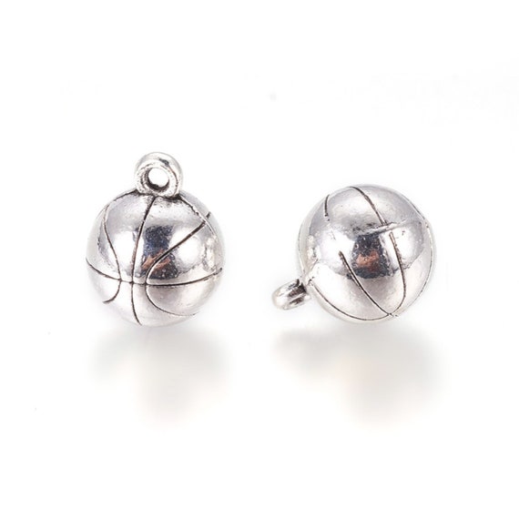 Small 3D Basketball Charm