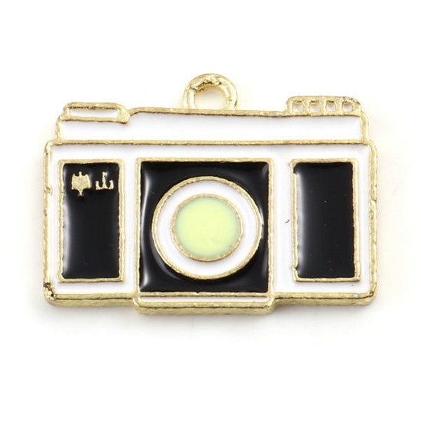 Enamel Camera Charm