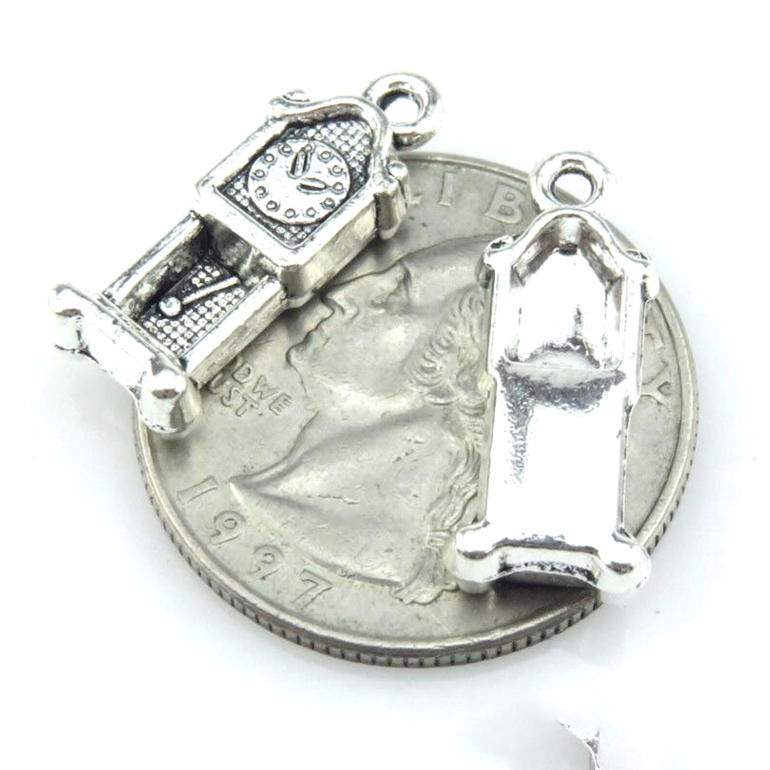 3D Grandfather Clock Charm Etsy