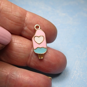Enameled Ice Cream Bar Charm
