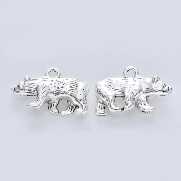 Double Sided Bear Charm