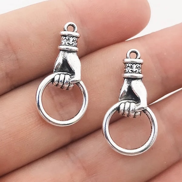 Hand Holding Ring Charm 3D