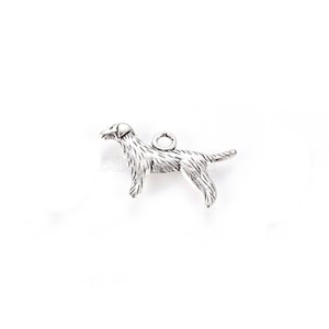 Double sided Retriever Dog Charm