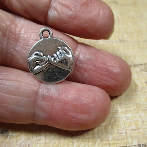 Double Sided Pinky Swear Disc Charm