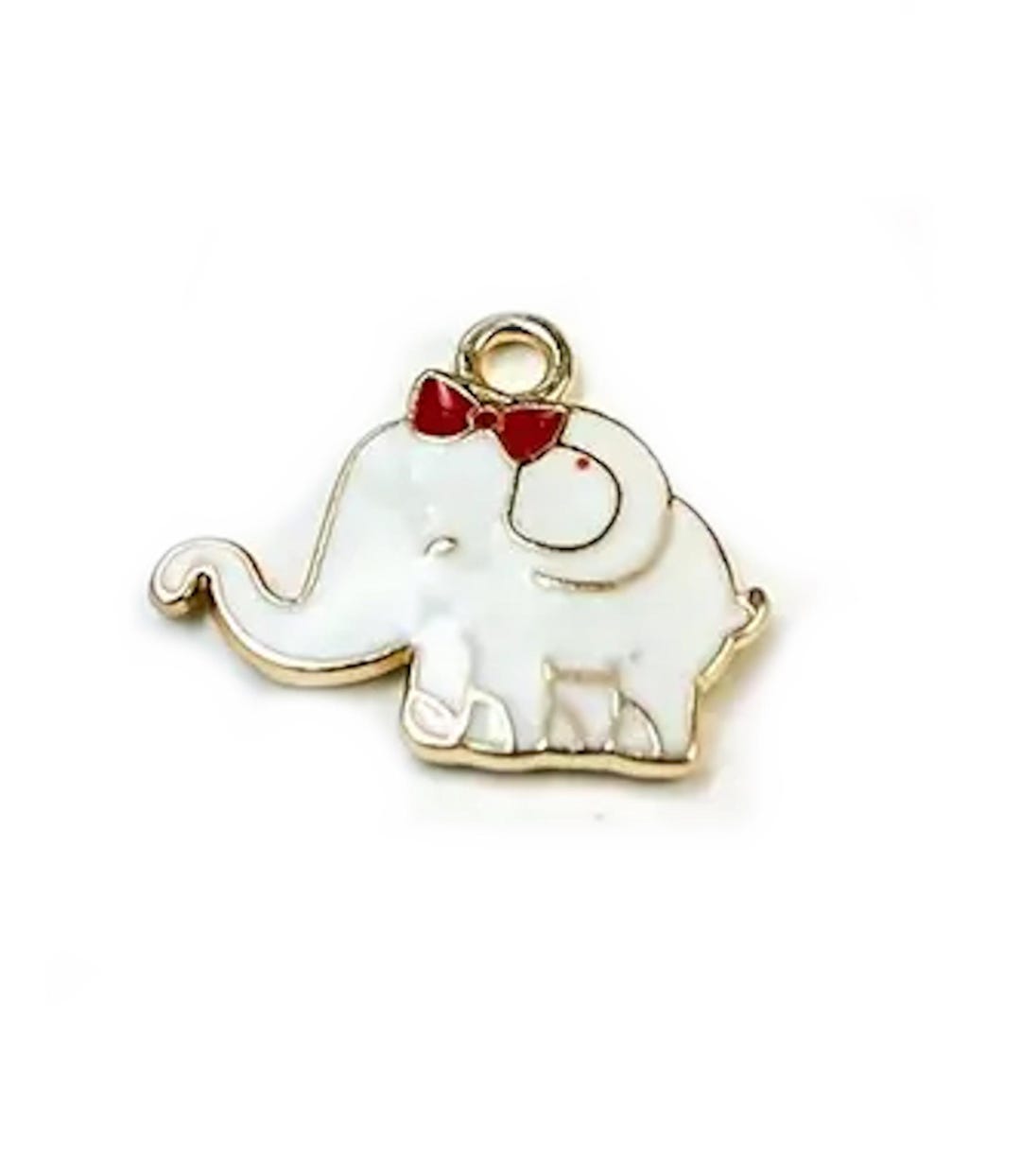 Small Enamel Elephant Pendant main image 1