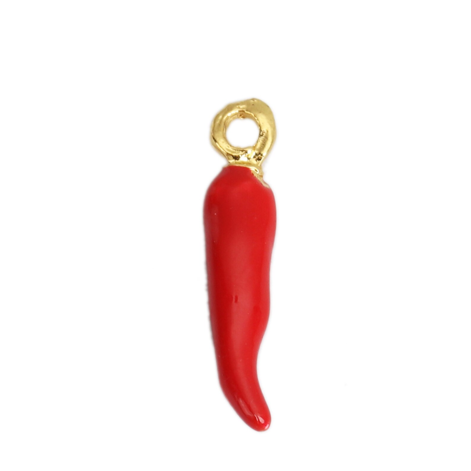 3D Enameled Red Chili Pepper Charm very small Etsy Italia