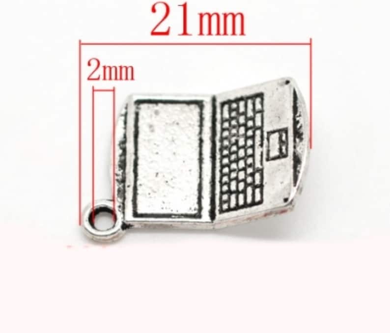 3D Laptop Computer Charm - Etsy