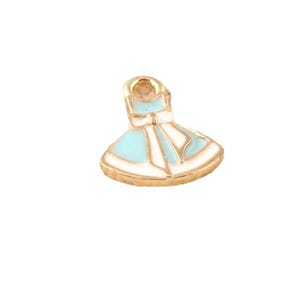 Blue and White Enameled Dress Charm