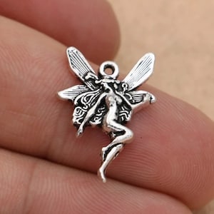 Antique Silver Fairy Charm