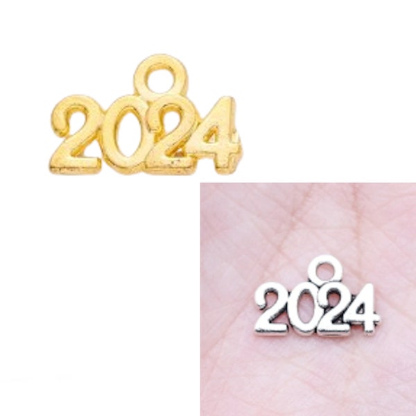 2024 Graduation Year Charm Gold or Silver