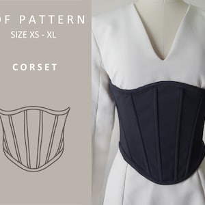 BUNDLE Corset Sewing Pattern, Corset Set Pdf Sewing Pattern