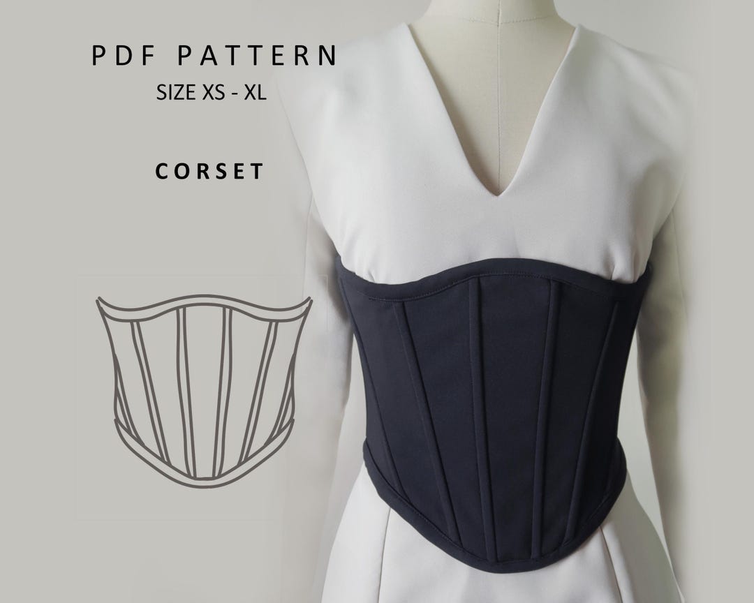 Corset PDF Patterns, Sewing Pattern - Etsy