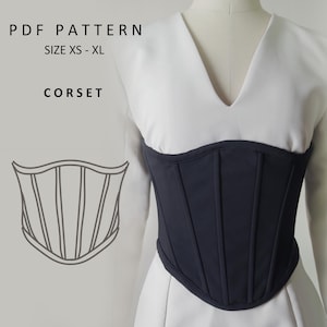Corset PDF Patterns, Sewing Pattern
