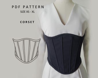 Modelli PDF per corsetti, modelli di cucito