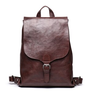Leather Backpack Womengenuine Full Grain Leather Backpack - Etsy