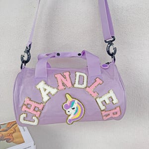 Weihnachtsgeschenk Individuelle Tanztasche für Mädchen, Chenille-Brieftasche für Kleinkinder, Geschenk für Tanzen / Gymnastik / Jubeln Mädchen. Mädchen Geschenk Swen