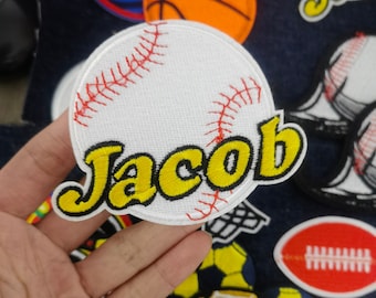 Parche de fútbol/baloncesto de hierro-Parche Chenille-Parche de brillo dorado-Parches para niños-Parche deportivo-Parche de chaqueta