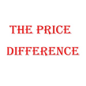 Sólo la diferencia de precio