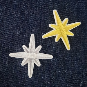 Parche de aplique de estrella de la Natividad mediana - Space Galaxy Universe 2" para planchar