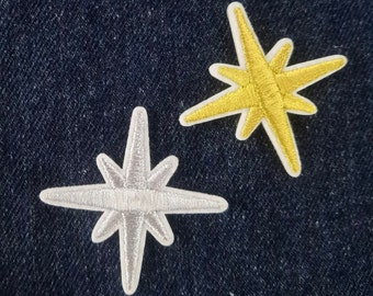 Medium Nativity Star Applique Patch - Space Galaxy Universe 2"  Iron on