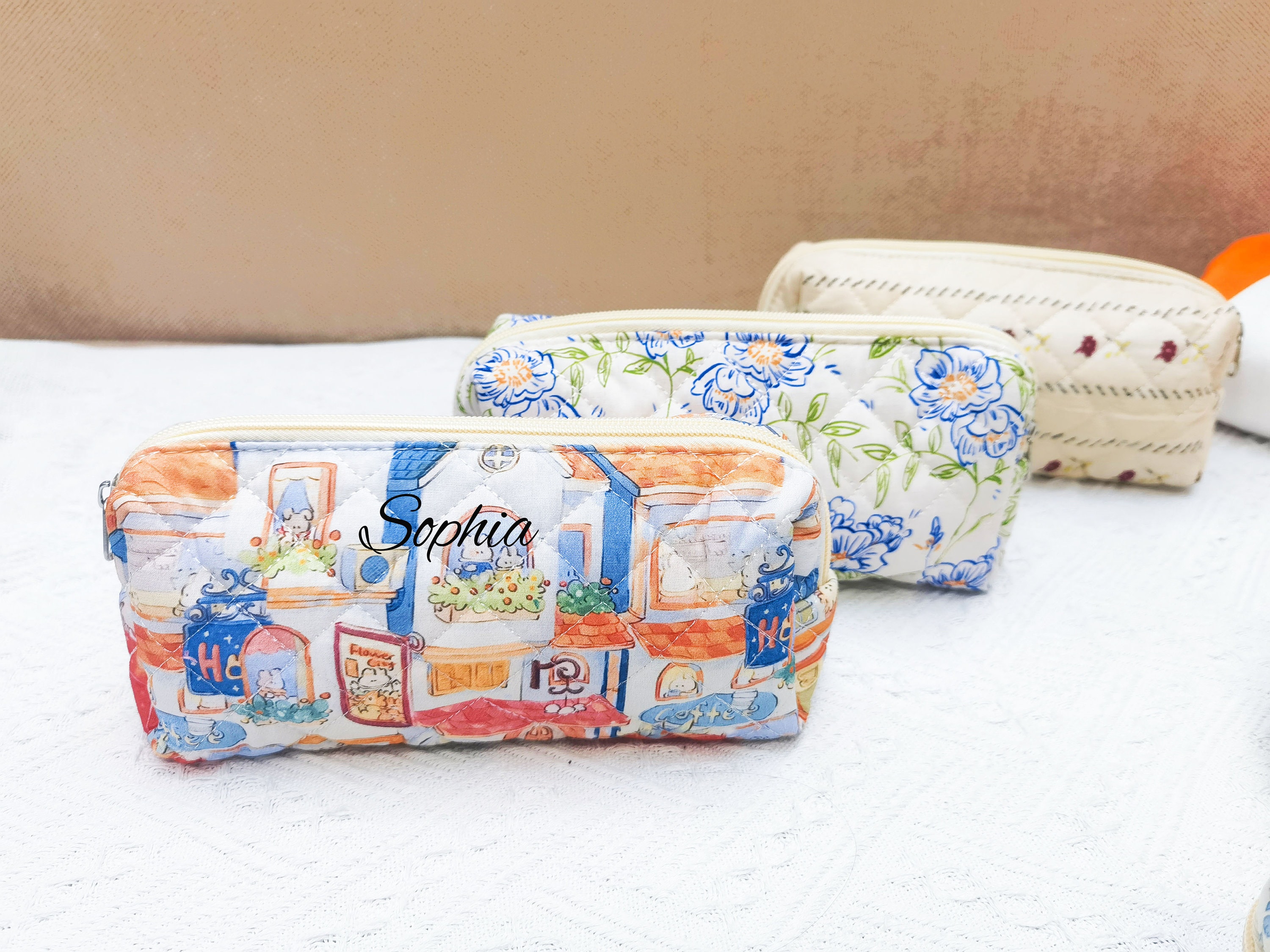 PREMYO Kosmetiktasche Für Damen – Federmäppchen Für Schule & Reisen, 22x13,5 Cm, Mit Reißverschluss